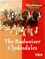 The Budweiser Clydesdales were introduced on April 7, 1933, to celebrate the repeal of Prohibition. 
